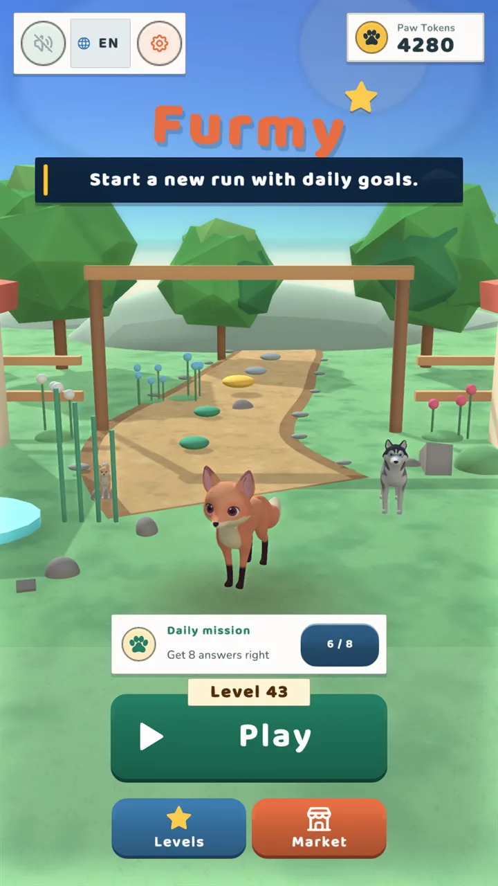 Furmy home screen